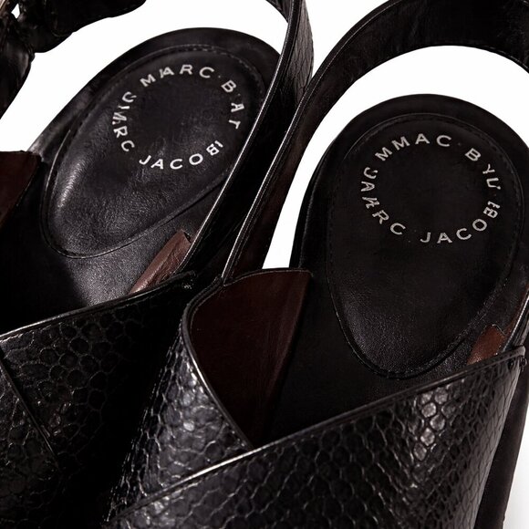 Marc Jacobs Black Platform Sandals – Size 40 - Picture 6 of 6